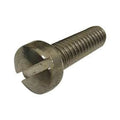 #8-32 x 1/2 in Slotted Fillister Machine Screw, Plain 18-8 Stainless Steel, 100 PK