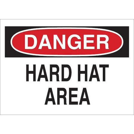 Danger Sign, 7 in Height, 10 in Width, Vinyl, English