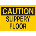Caution Sign, 10 in H, 14 in W, Plastic, English, 34GJ11