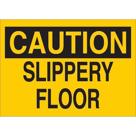 Caution Sign, 10 in H, 14 in W, Plastic, English, 34GJ11