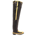 Hip Wader, Rubber Upper, Rubber Outsole, Steel Toe, 32 in Boot Height, Defined Heel Heel, Size 9 D
