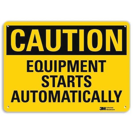 Safety Sign, 10 in Height, 14 in Width, Aluminum, Horizontal Rectangle, English, U4-1264-RA_14X10
