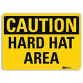 Plastic Caution Sign,4 Holes,10"x7", U4-1357-NP_10X7