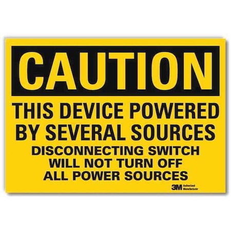 Safety Sign, 5 in H, 7 in Width, Reflective Sheeting, Horizontal Rectangle, English, U4-1704-RD_7X5