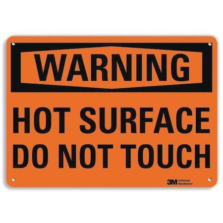 Warning Sign, 7 in H, 10 in W, Aluminum, Vertical Rectangle, English, U6-1125-NA_10x7