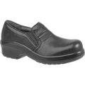 10011976, Women's 4 in Composite Toe Loafer Shoe, Black, 8, C, 10011976
