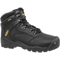 Men's 6-Inch Work Boot, 9 1/2 D, Steel Toe, 6 in H, Black, 1011357