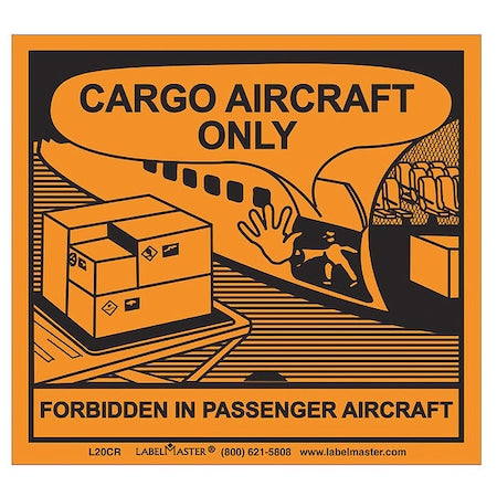 Cargo Aircraft Only Labl,100mmx120mm,100