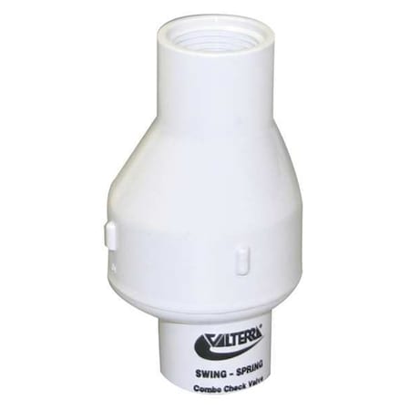 3/4" FPT PVC Spring Swing Check Valve