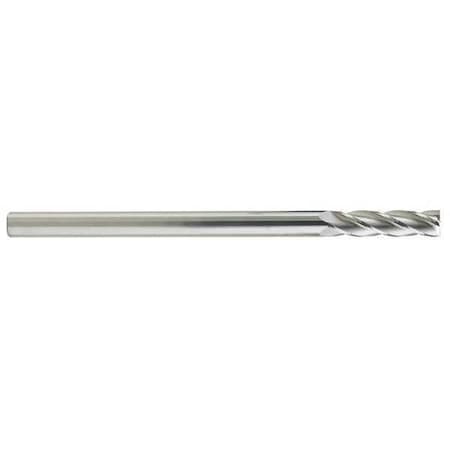 Carbide End Mill,6in,CEM34FXXL4TIALN