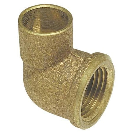 Elbow, Bronze, Cup 3/4 in, FNPT 1 in
