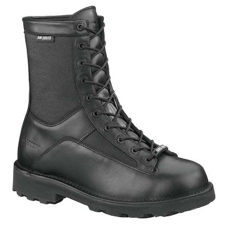 Men's Military/Tactical Boot, Plain Toe, EW, 8 in Height, Black