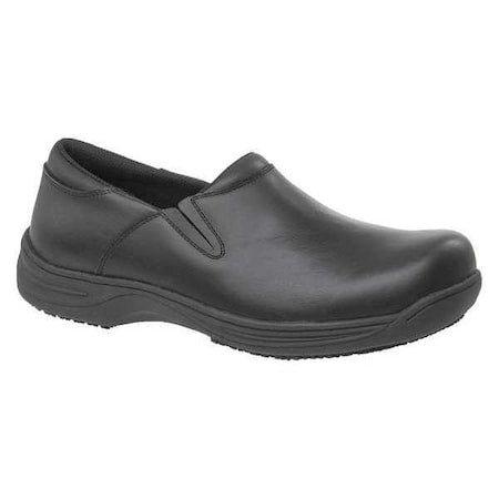 470, Women's Loafer Shoe, 9.5 Medium, Leather, 4 in Height, Black