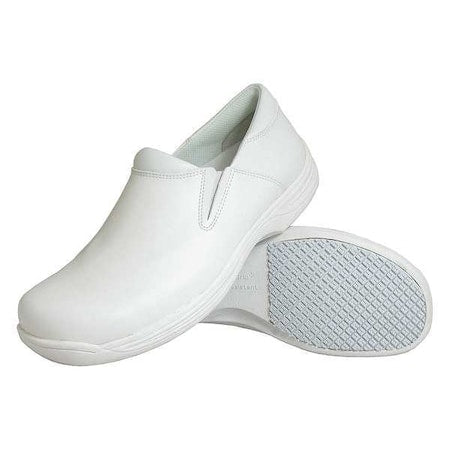 4705, Men's Loafer Shoe, 7.5 Wide, Leather, 4 in Height, White