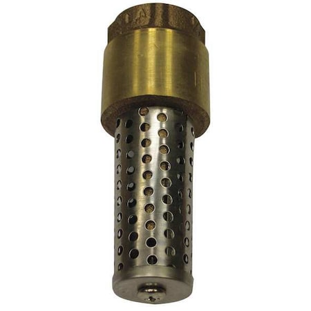 1-1/4" FNPT Low Lead Brass Spring Foot Valve