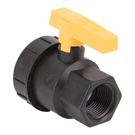 Manual 2-Way Ball Valve,NPT,Polypro