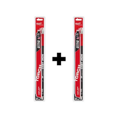 12 in x 7 TPI Reciprocating Saw Blade Combo Pack