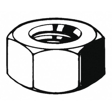 Hex Nut, M4-0.70, Steel, Class 8, Zinc Yellow, 3.20 mm Ht, 100 PK