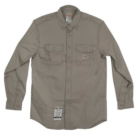 Men's Flame-Resistant Collared Shirt, 8.6 cal/sq cm, 2XL, 12% Nylon, 88% Cotton