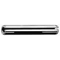 Slotted Spring Pin, 5 mm Outside Dia, 32 mm L, Steel, 100 PK
