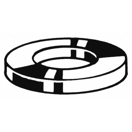 Flat Washer, For Screw Size M7 ,Stainless Steel Plain Finish, 50 PK