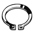 External Retaining Ring for Shaft, Steel, Plain Finish, 25 PK