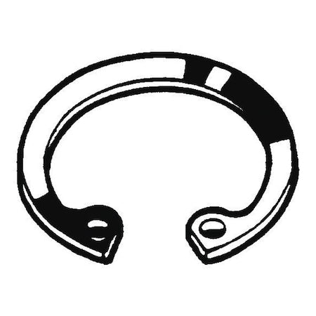 Internal Retaining Ring, Steel, Plain Finish, 120 mm Bore Dia., 5 PK