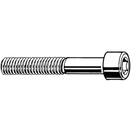 #10-32 Socket Head Cap Screw, Socket, Zinc Plated Steel, 5/16 in Length, 100 PK