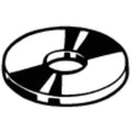 Flat Washer, For Screw Size M8 ,Steel Zinc Plated Finish, 100 PK