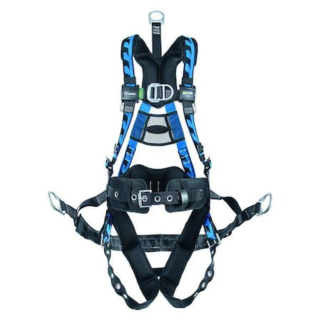 AirCore(TM) Oil & Gas with Seat Sling Full Body Harness, S/M, 400 lb., Mating Chest/
