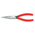 6 1/4 in Long Nose Plier,Side Cutter Plastic Coated Handle