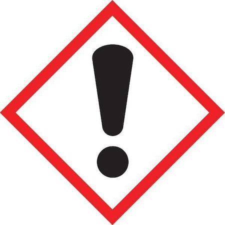 Label, Exclamation, 2x2In, CtdPaper, 500Roll