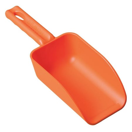 Mini Hand Scoop,16 oz.,Orange,Poly