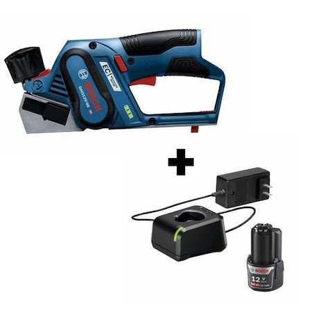 Max EC Brushless Planer 12V w/ 12V Max Lithium-Ion Battery and Charger Starter Kit
