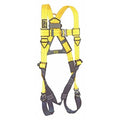 Delta Full Body Harness, Vest, 420 lb Wt Capacity, Quick-Connect Chest, Steel Hardware, Yellow, XL