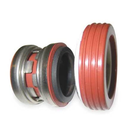 Shaft Seal, 5/8 In, Viton, Carbon, Ceramic, Seat Bore: 1.25 in