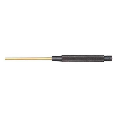 Brass Drive Pin Punch,3/16 In Tip,8 In L
