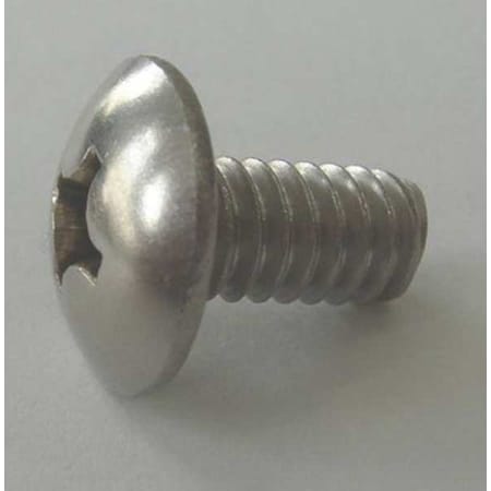 5/16"-18 x 1 in Phillips Truss Machine Screw, Plain 18-8 Stainless Steel, 25 PK