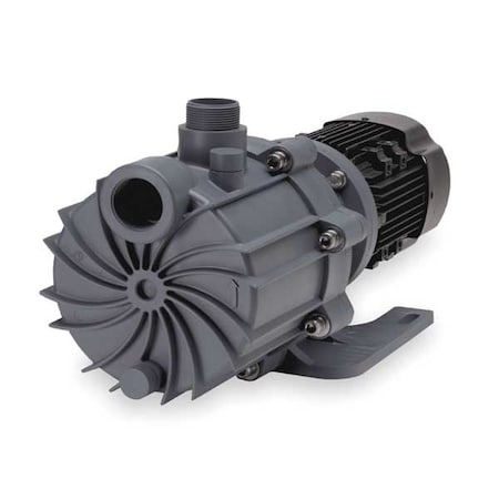 2 HP PVDF Magnetic Drive Pump 208-230/460V 1-1/2" FNPT