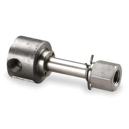 Stainless Steel Solenoid Valve Less Coil, Normally Closed, 1/4 in Pipe Size