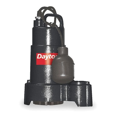 1/3 HP 1-1/2" F Submersible Sump Pump 120V AC Tether