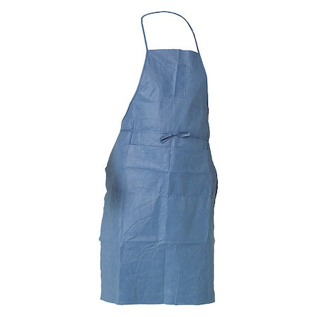 Shop Apron, Fabric, Blue, 40 in, One Size