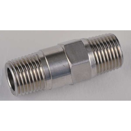1/8" MNPT Stainless Steel Piston Spring Check Valve