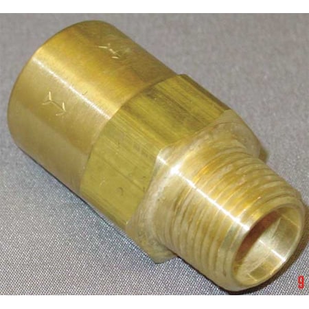 3/8" FNPT x MNPT Brass Piston Spring Check Valve