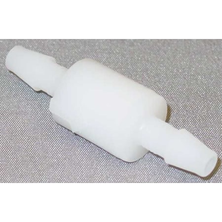 3/16" Barb White Nylon Ball Cone Spring Check Valve