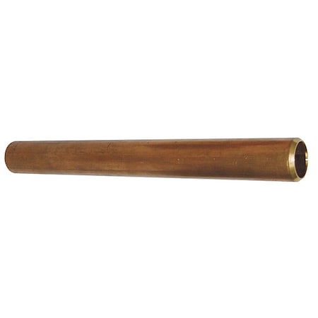 3/8" MNPT x 18" TBE Red Brass Pipe Sch 40
