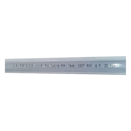 Tubing,7/8 I.D.,100 ft.,Clear,Flexible