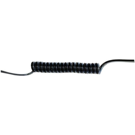 Poly Tubing,Spiral,OD 5/32 In,9 1/2 In