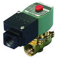 Solenoid Valve, 2-Way, 2-Position, Normally Closed, 1/2 in Pipe Size, 120V AC, High Flow, Brass
