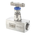 Needle Valve,Straight,SS,1/2 In.,FNPT